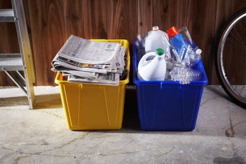 Recycling materials after garden clearance