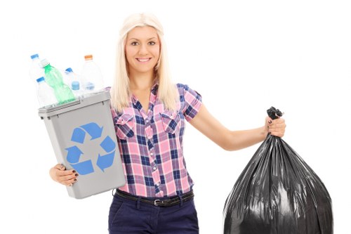 Garden professional removing debris in Uxbridge