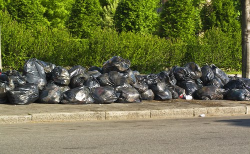 Garden debris being removed by experts