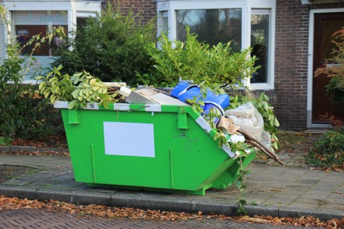 Garden tools and cleared space in Earls Court